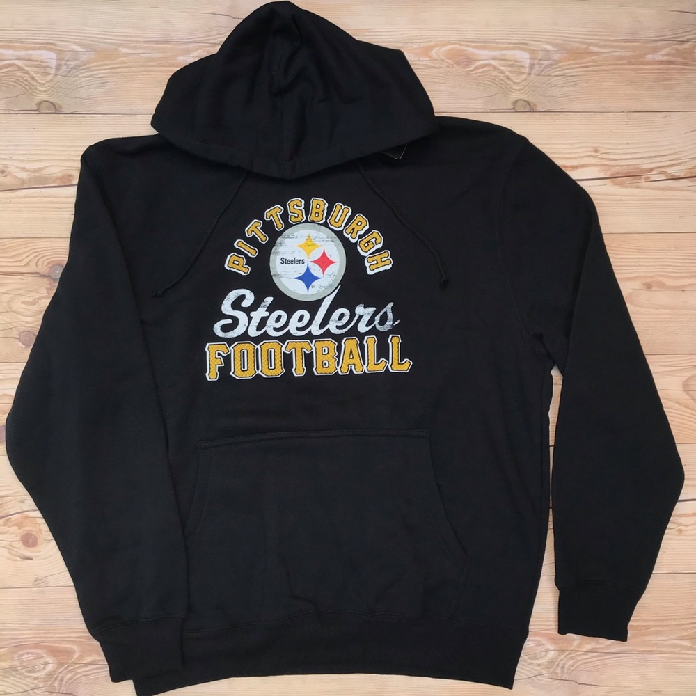 NFL Pittsburg Steelers Football Men’s Black Hoodie